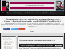 Tablet Screenshot of clausewitz-gesellschaft.de